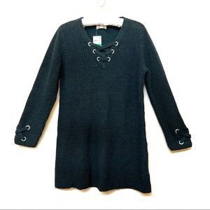 Style & Co Deep Pine Green Pullover Sweater I-10